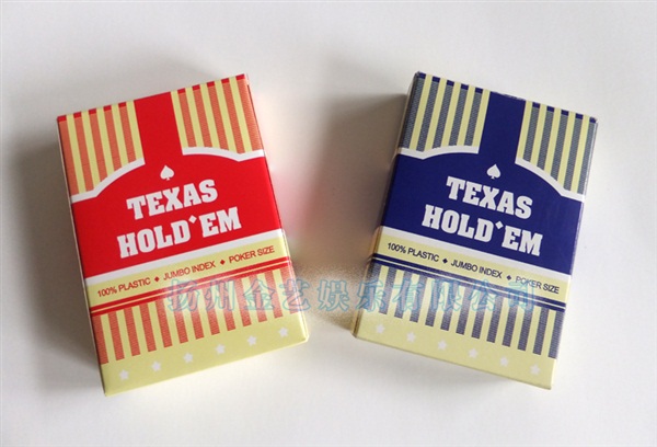 TEXAS HOLEES塑料寬牌 賭場撲克 紅藍(lán)色款